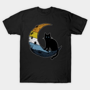 Aroace Moon Cat T-Shirt